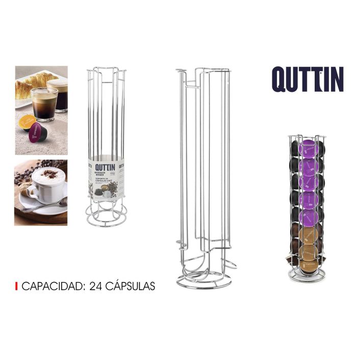 Quttin Soporte para 24 Cápsulas de Café 12x43 cm (6 Unidades) 0 Quttin Soporte para 24 Cápsulas de Café 12x43 cm (6 Unidades) 0