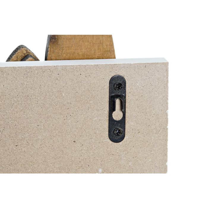 DKD Home Decor Perchero Pared Casitas Urban Blanco Madera 40 x 4 x 17 cm 3