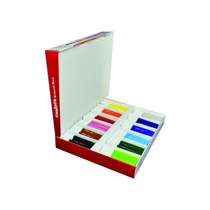 Rotulador Fibra Carioca Jumbo Classbox Caja De 144