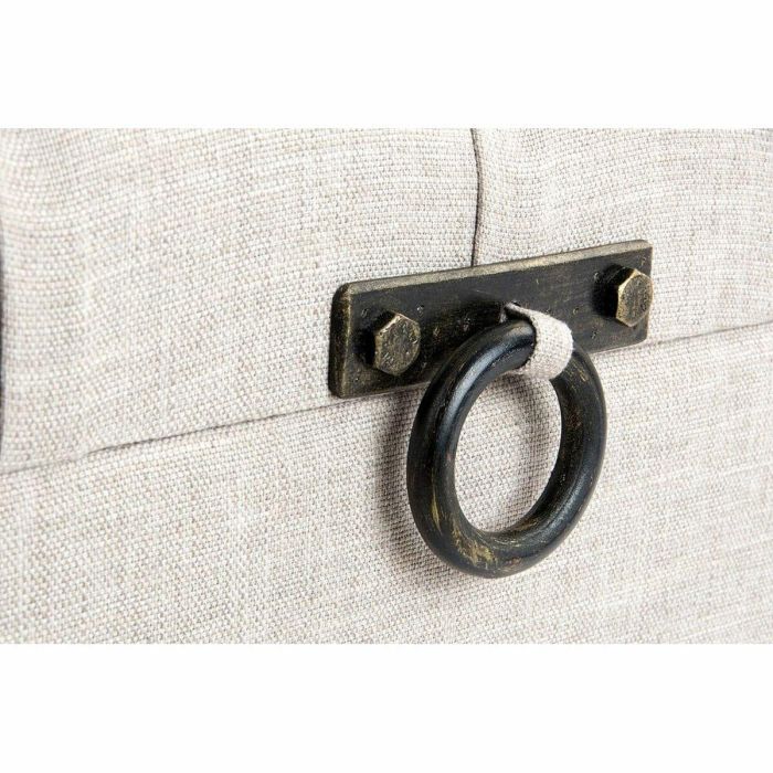 Banqueta DKD Home Decor Beige Metal Madera MDF 30 x 40 cm 101 x 42 x 43 cm 2 Banqueta DKD Home Decor Beige Metal Madera MDF 30 x 40 cm 101 x 42 x 43 cm 2