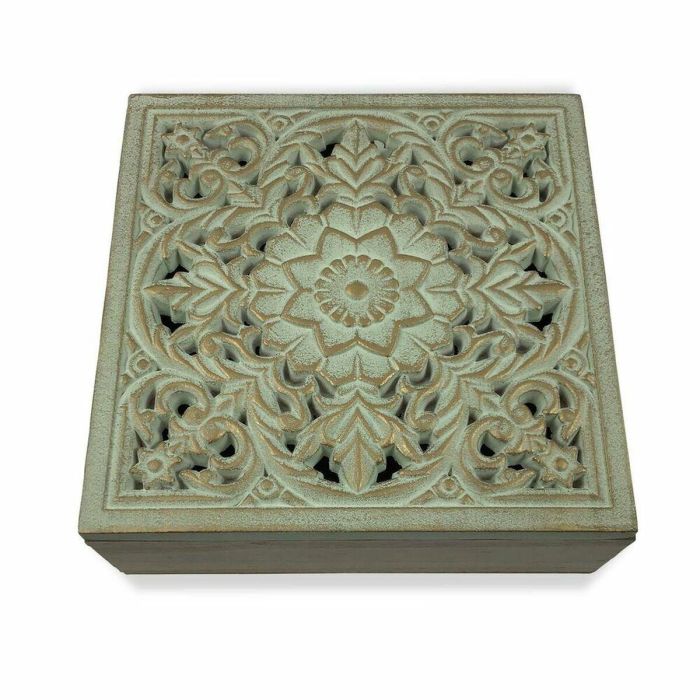 Caja-Joyero Versa Mandala Madera MDF (20 x 7 x 20 cm) 0 Caja-Joyero Versa Mandala Madera MDF (20 x 7 x 20 cm) 0