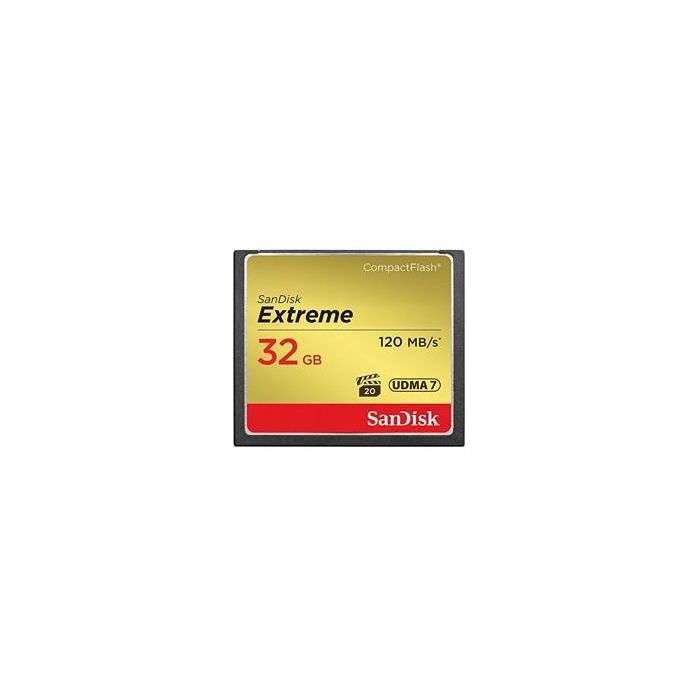 SanDisk Extreme Tarjeta de Memoria CompactFlash 32GB (567x) VPG-20 para Fotografía y Video Profesional de Alta Velocidad