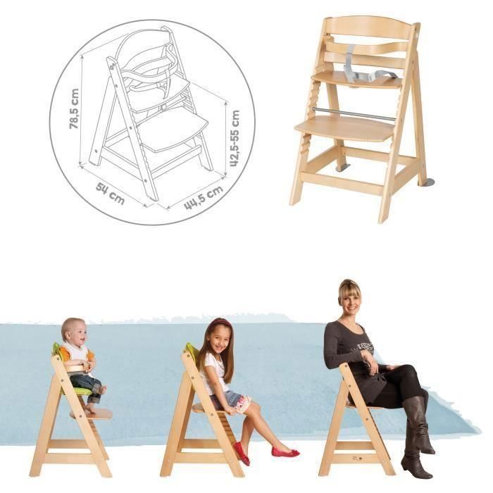 ROBA Born Up Trona Convertible 2 en 1 + Hamaca Reclinable - Sternenzauber - Desde el Nacimiento - Madera Natural 3 ROBA Born Up Trona Convertible 2 en 1 + Hamaca Reclinable - Sternenzauber - Desde el Nacimiento - Madera Natural 3