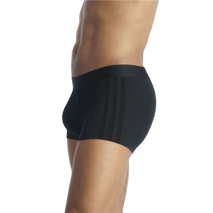 Bóxer de Hombre Adidas Low Rise 3 Stripes 2P Active Flex Gris 2 Piezas L 1