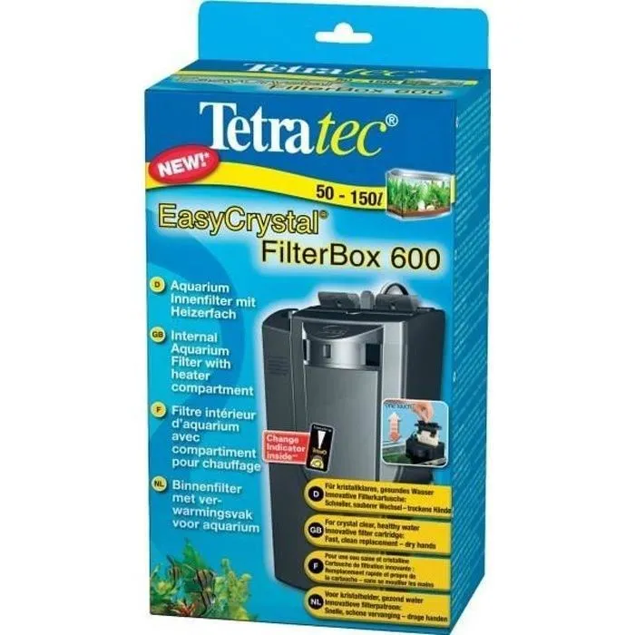 Tetra Easycrystal 600 Filtro Interno para Acuarios de 50 a 150 L, Caudal 600 L/h, Agua Limpia y Saludable 0 Tetra Easycrystal 600 Filtro Interno para Acuarios de 50 a 150 L, Caudal 600 L/h, Agua Limpia y Saludable 0