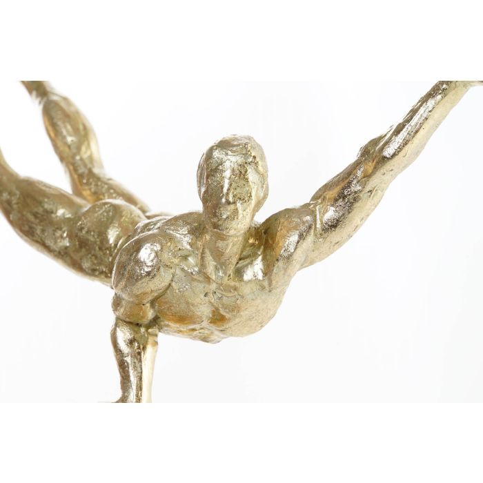 DKD Home Decor Figura Gimnasta Dorado Resina Cristal Mármol 30 x 10 x 27 cm 1