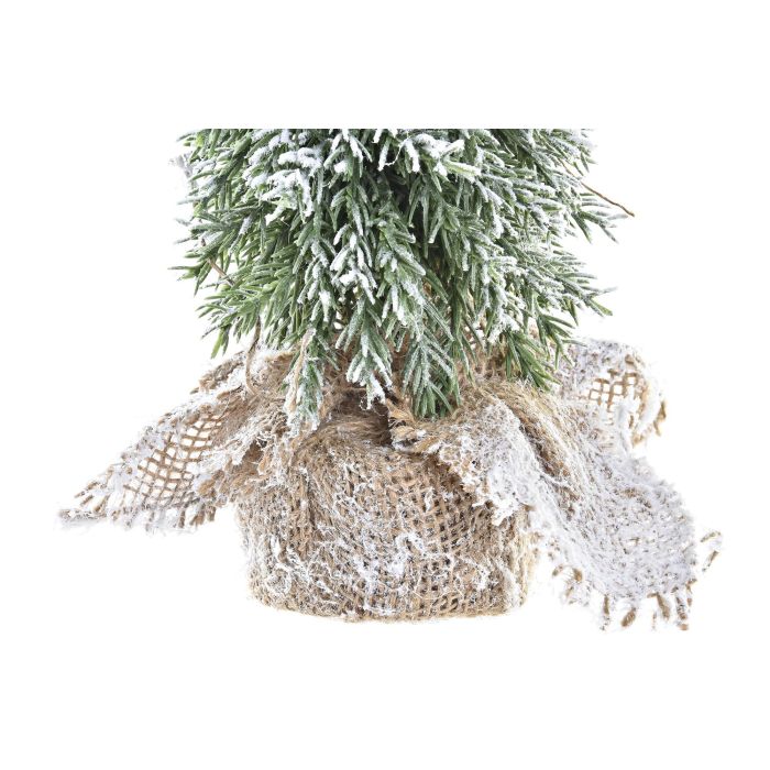 DKD Home Decor Árbol de Navidad Tradicional Verde y Blanco de PVC, Decoración Navideña para el Hogar, 20x20x28 cm (4 Unidades) 2 DKD Home Decor Árbol de Navidad Tradicional Verde y Blanco de PVC, Decoración Navideña para el Hogar, 20x20x28 cm (4 Unidades) 2