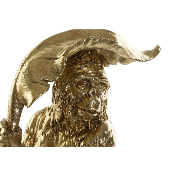 DKD Home Decor Figura Decorativa Colonial Mono Hoja de Resina Dorada, 16.5 x 10.6 x 22.5 cm 1 DKD Home Decor Figura Decorativa Colonial Mono Hoja de Resina Dorada, 16.5 x 10.6 x 22.5 cm 1