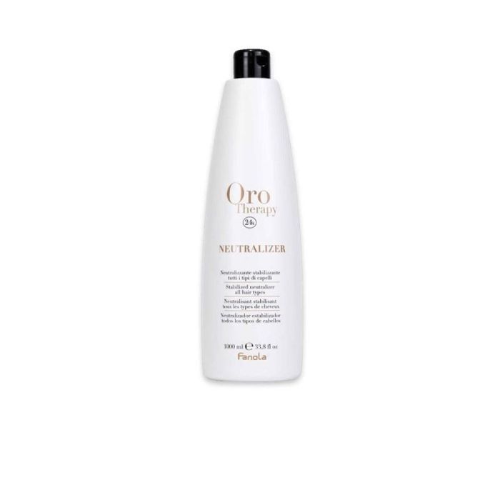 Fanola Neutralizante Orotherapy 1000 ml con Oro, Queratina y Aceite de Argán para Todo Tipo de Cabellos