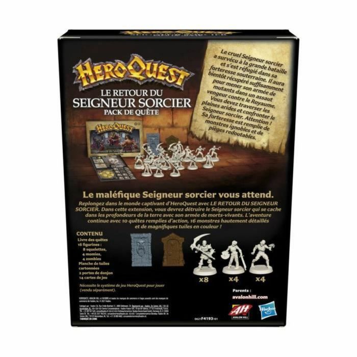 Heroquest, Extensión El regreso del Sucero Lord, de 14 años, requerido el sistema de juego de heroquet - Avalon Hill 1