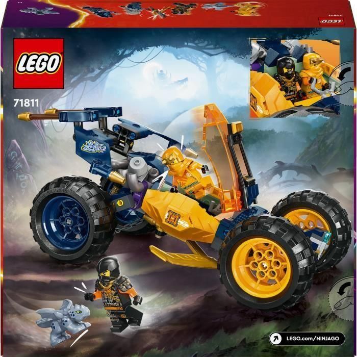 LEGO 71811 Buggy Todoterreno Ninja de Arin Ninjago, Amarillo, con 4 minifiguras y Riyu bebé - Temporada 2 5