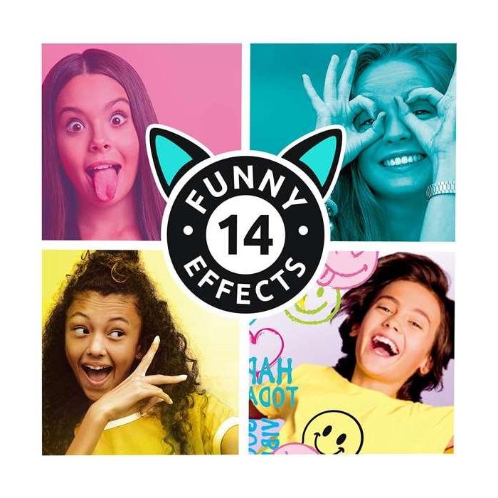 Canal Toys Mini cámara digital de llavero para fotos y vídeo, 4.2 cm, con micro SD 1GB, USB-C - Azul, violeta, rosa, amarillo, fucsia