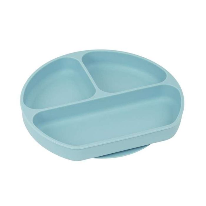 Safta Plato Silicona Con Ventosa "Bear" Blue 1