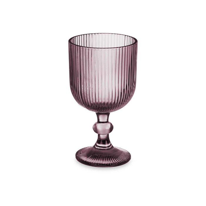 Copa de vino Rayas Gris Vidrio 260 ml (6 Unidades) 2 Copa de vino Rayas Gris Vidrio 260 ml (6 Unidades) 2