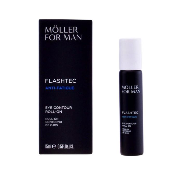 A.Moller For Man Roll-On Contorno de Ojos Antifatiga Hombres - Atenúa Bolsas y Ojeras, Descongestionante y Hidratante Profundo