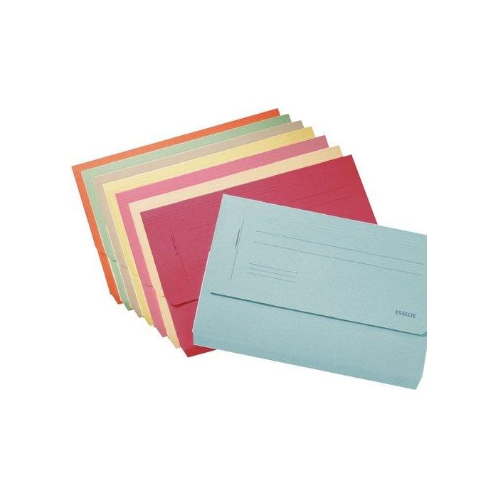 Subcarpeta Esselte Pocket (Bolsa Fuelle) 275G Fº Beige Paquete De 25