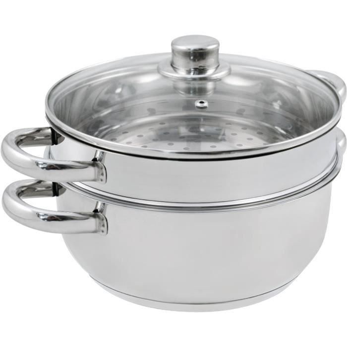 Baumalu BAU3216383426277 Combinación de vapor 2 cuerpos, 24 cm