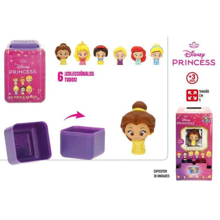 Puzzle 3D disney princess goma de borrar 5 cm. 1