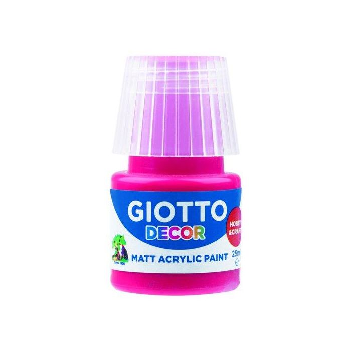 Pintura Acrilica Giotto 25 Ml (Bote) Rojo Carmin 6 unidades