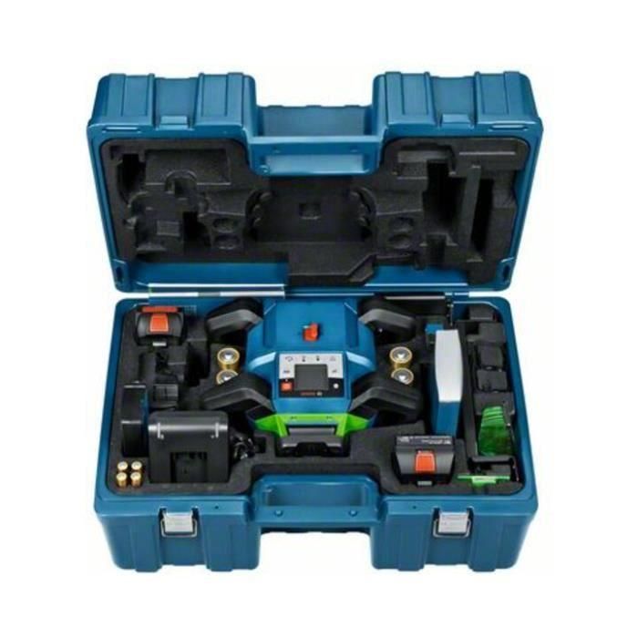 Láser rotativo Bosch Professional GRL 650 CHVG con batería, pilas, célula, cristales, soportes, placa, en estuche - 0601061V00 2