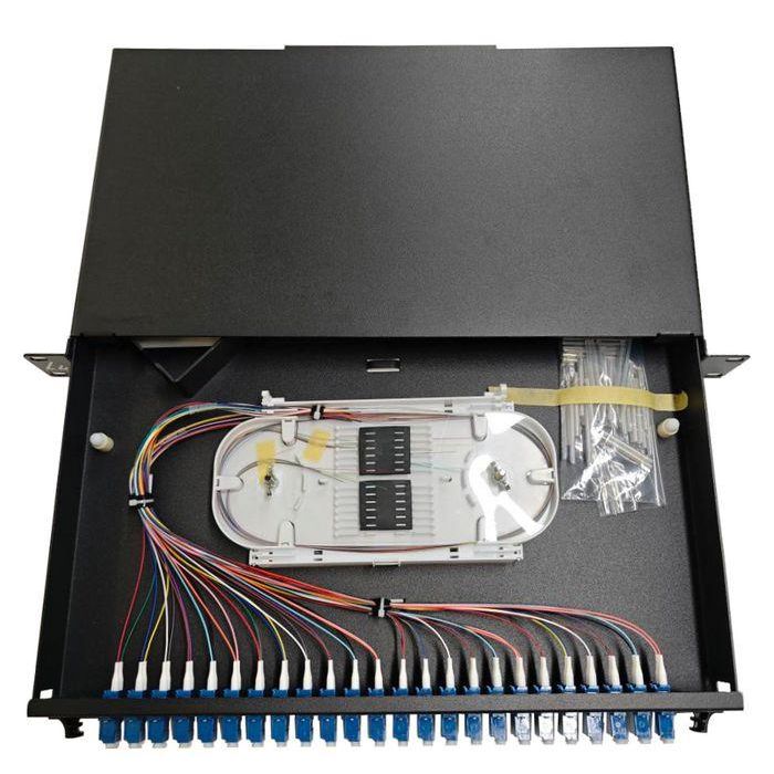 Lanview 24-Port Fibre patch panel mounted with 24 x LC duplex Single Mode connectors 1 Lanview 24-Port Fibre patch panel mounted with 24 x LC duplex Single Mode connectors 1