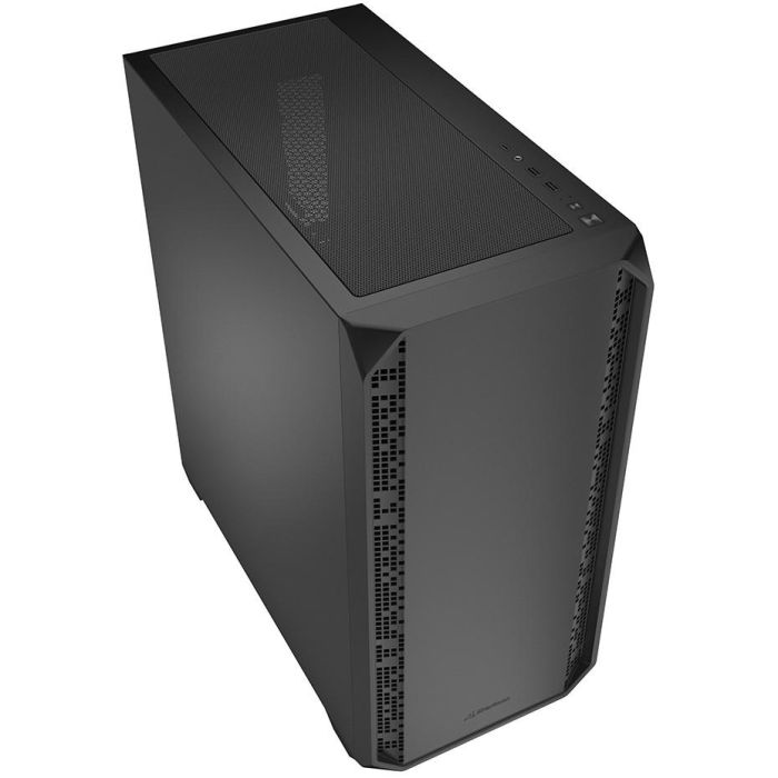 Sharkoon AK2 Midi Tower Negra - Caja PC Gaming/Oficina/Multimedia, 2 Ventiladores 120mm Preinstalados, USB-C, Soporte BTF, Radiadores 360mm 2