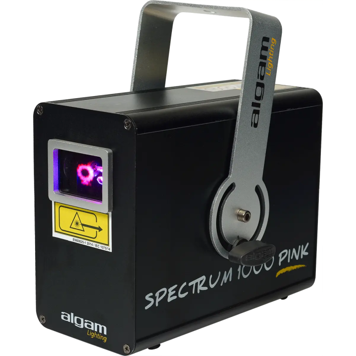 Algamlight Láser de Animación 1000mW Rosa Rojo Azul 638nm 450nm Clase 3B 20 Kpps 2000 Programas Auto Musical DMX Interior IP20 1