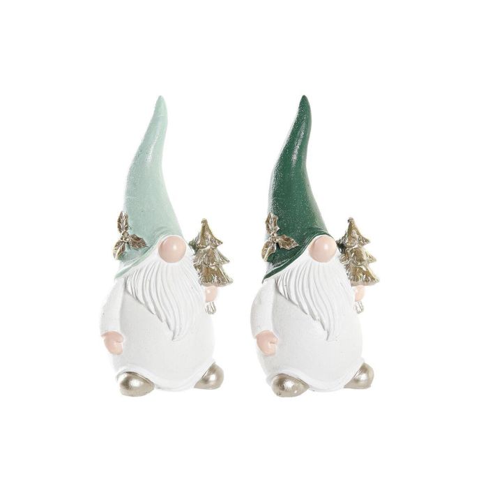 Figura Navidad Fantasia DKD Home Decor Verde Verde Menta 7 x 20 x 8 cm (2 Unidades) Figura Navidad Fantasia DKD Home Decor Verde Verde Menta 7 x 20 x 8 cm (2 Unidades)