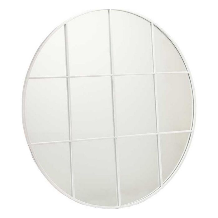 Espejo de pared Redondo Metal Blanco (100 x 2,5 x 100 cm) 0 Espejo de pared Redondo Metal Blanco (100 x 2,5 x 100 cm) 0