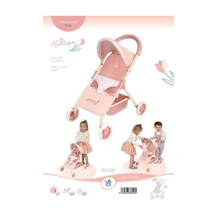Silla de muñeca 4 ruedas - para muñecas de hasta 50 cm. 4 Silla de muñeca 4 ruedas - para muñecas de hasta 50 cm. 4