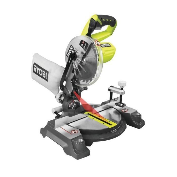 Sierra ingletadora inalámbrica RYOBI de 190 mm ONE + - 18V 1 Sierra ingletadora inalámbrica RYOBI de 190 mm ONE + - 18V 1