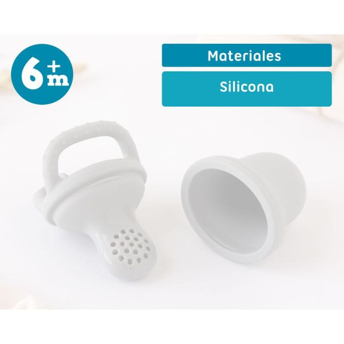 KioKids Alimentador Bebé Silicona para Introducción Alimentos Sólidos Frutas Verduras Sin Peligro de Ahogamiento +6 Meses Gris 5 KioKids Alimentador Bebé Silicona para Introducción Alimentos Sólidos Frutas Verduras Sin Peligro de Ahogamiento +6 Meses Gris 5