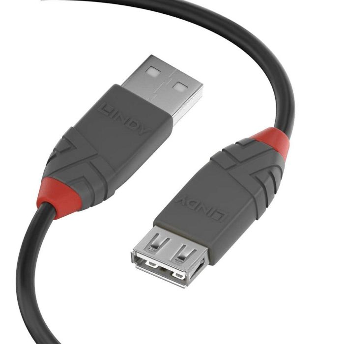 Lindy 0.5m USB 2.0 Type A Extension Cable, Anthra Line Lindy 0.5m USB 2.0 Type A Extension Cable, Anthra Line
