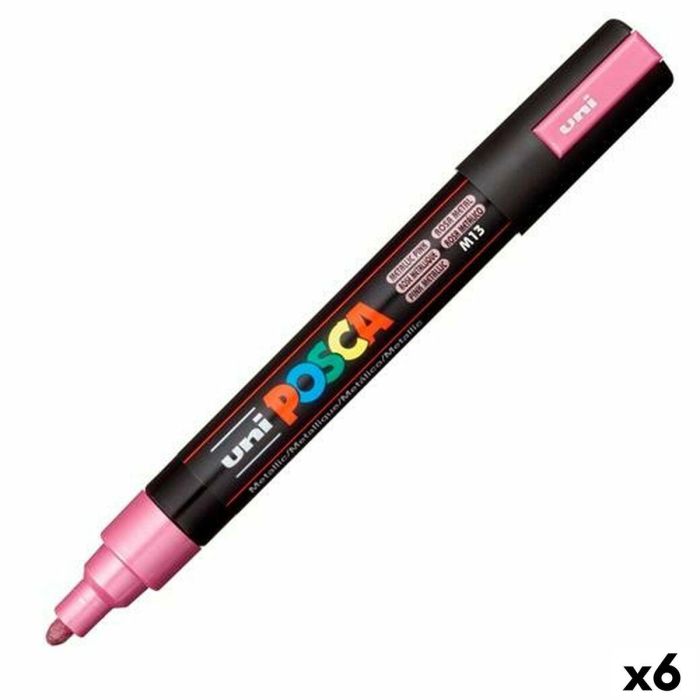 Rotulador POSCA PC-5M Rosa (6 Unidades) 0 Rotulador POSCA PC-5M Rosa (6 Unidades) 0