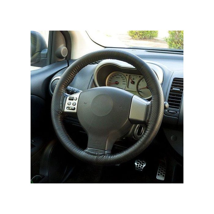 Funda Volante Negra para Coser Cs6 INT30181, Cuero Sintético Universal Antideslizante, Incluye Hilo y Aguja Funda Volante Negra para Coser Cs6 INT30181, Cuero Sintético Universal Antideslizante, Incluye Hilo y Aguja