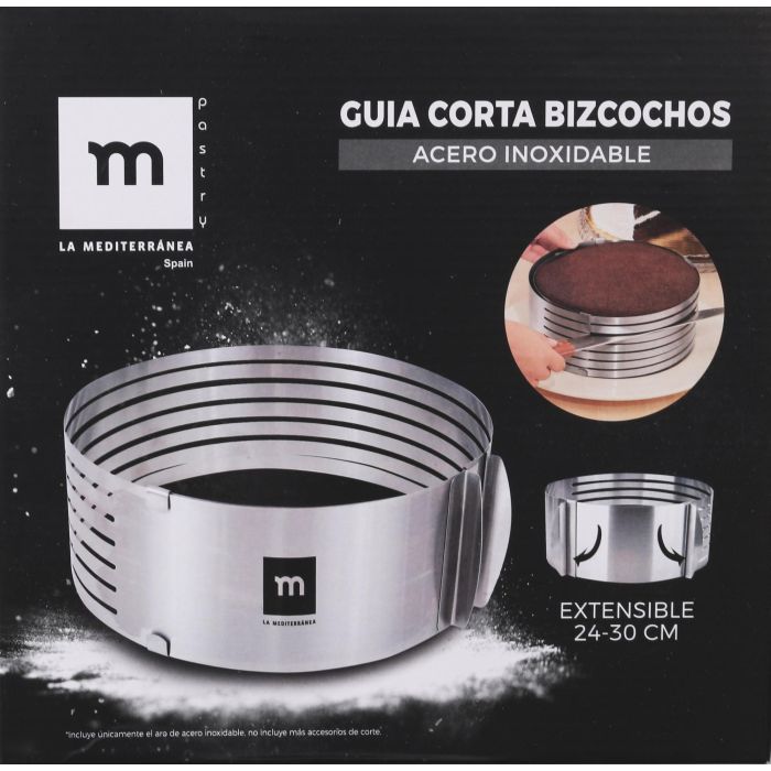 La Mediterranea Guia Corta Bizcochos 24-30 cm (12 Unidades)