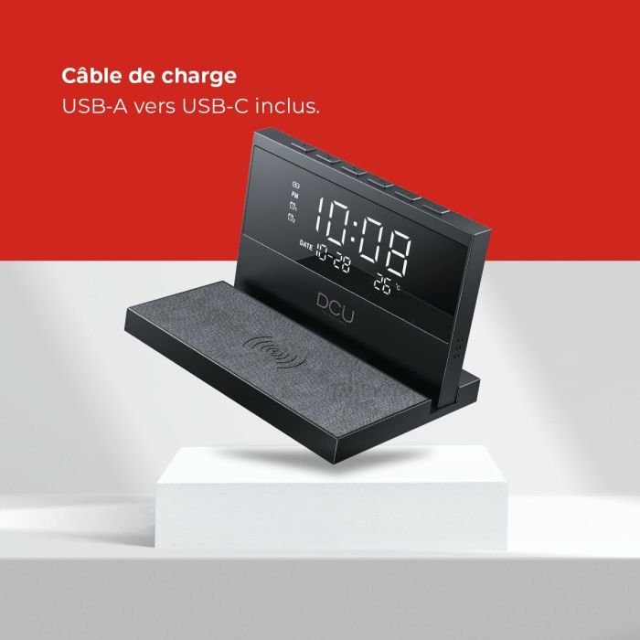 Reloj-Despertador DCU 37300830 Negro 1 Reloj-Despertador DCU 37300830 Negro 1
