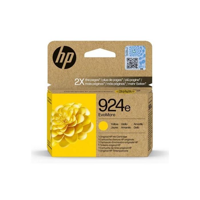 Hp Tinta Amarillo 800P Officejet Pro 8120, 8130 Series - 924E Alta Capacidad XL Hp Tinta Amarillo 800P Officejet Pro 8120, 8130 Series - 924E Alta Capacidad XL
