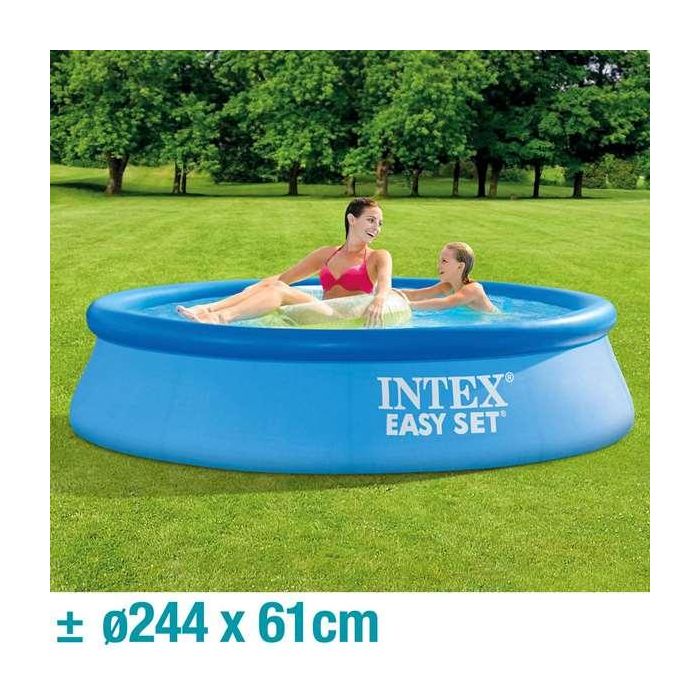 Intex Piscina Hinchable Redonda Easy Set 244x61 cm de Diámetro, 1942 Litros de Capacidad, Material PVC, Para Niños +6 Años 6 Intex Piscina Hinchable Redonda Easy Set 244x61 cm de Diámetro, 1942 Litros de Capacidad, Material PVC, Para Niños +6 Años 6