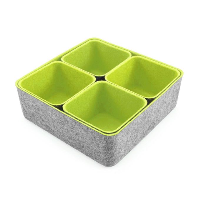Confortime Set de 5 Organizadores de Fieltro 25.2 x 25 x 10 cm (6 Unidades) 9