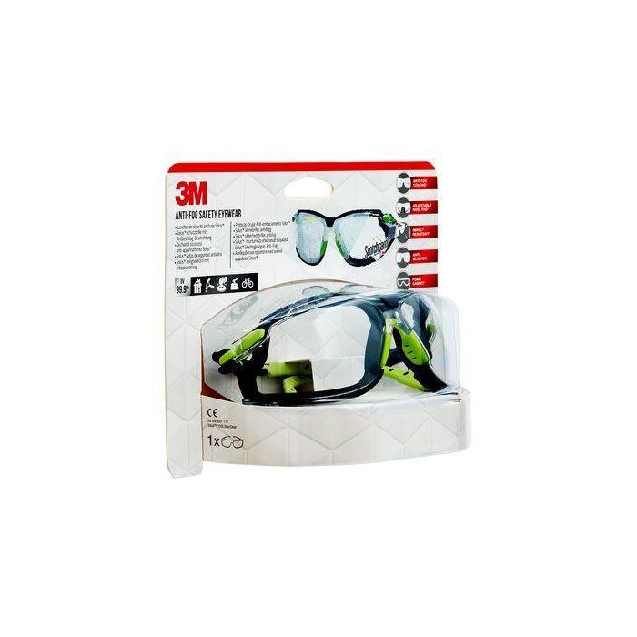 3M S1CGC1 gafa y cristal de protección Gafas de seguridad Plástico Negro, Verde 1