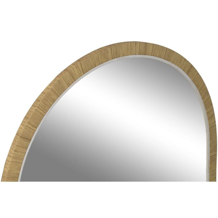 Espejo de pared Home ESPRIT Marrón Beige Natural Marfil Scandi 55 X 2 X 75 cm (4 Unidades) 2