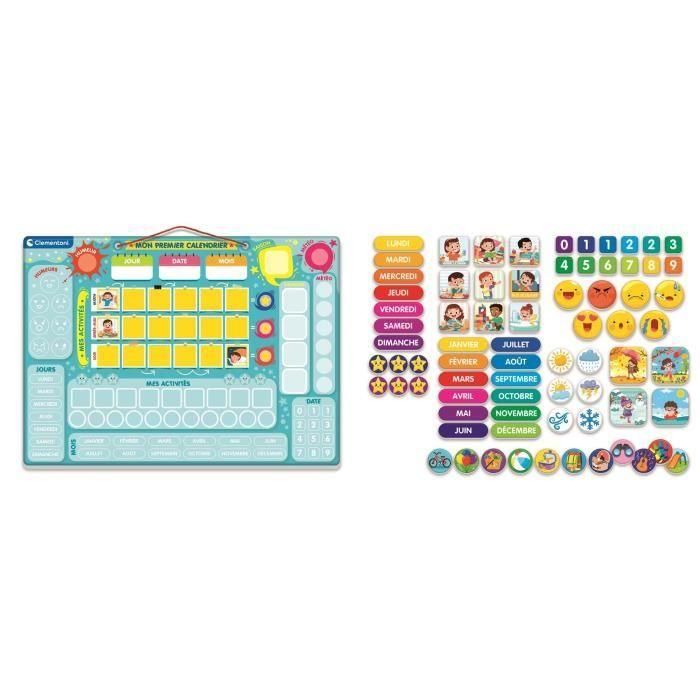 Clementoni CLE8005125529179 Mi primer calendario magnético didáctico para niños 2