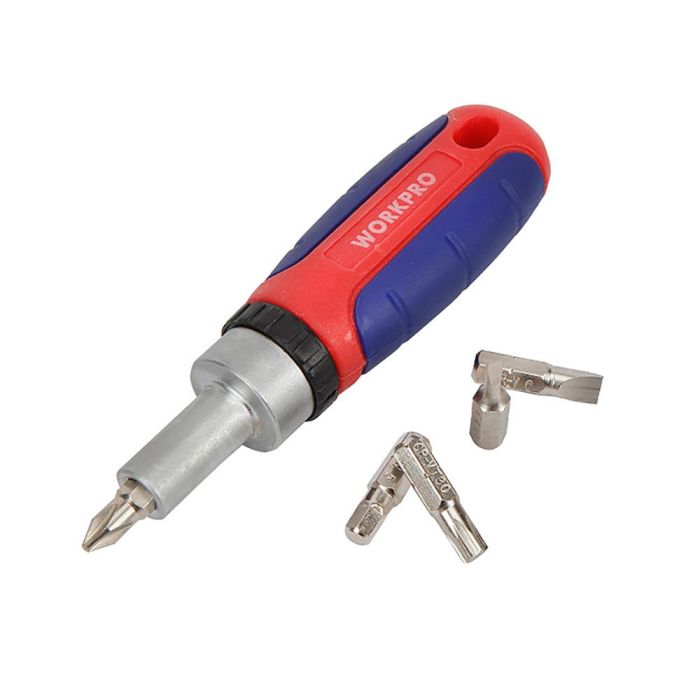 Workpro Destornillador de carraca 38 piezas con puntas planas, Phillips, cuadradas, Pozidrive, Torx y Allen 3 Workpro Destornillador de carraca 38 piezas con puntas planas, Phillips, cuadradas, Pozidrive, Torx y Allen 3