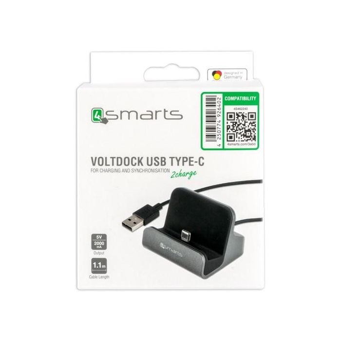 4smarts Charging Station VoltDock USB-C 10W. grau 1 4smarts Charging Station VoltDock USB-C 10W. grau 1