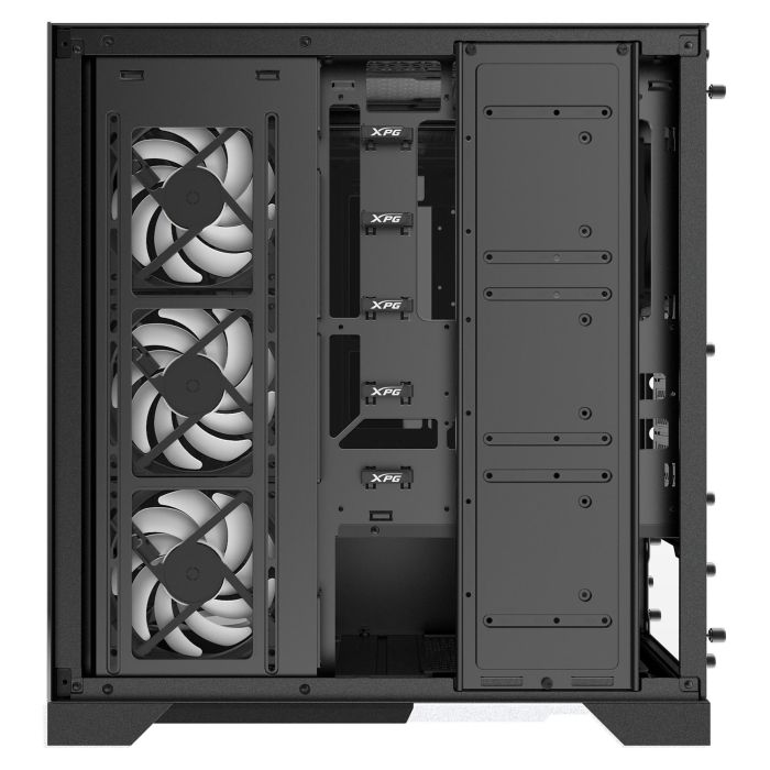 XPG Invader X Caja ATX Midi Tower Negra 4x120mm ARGB Cristal Templado USB C
