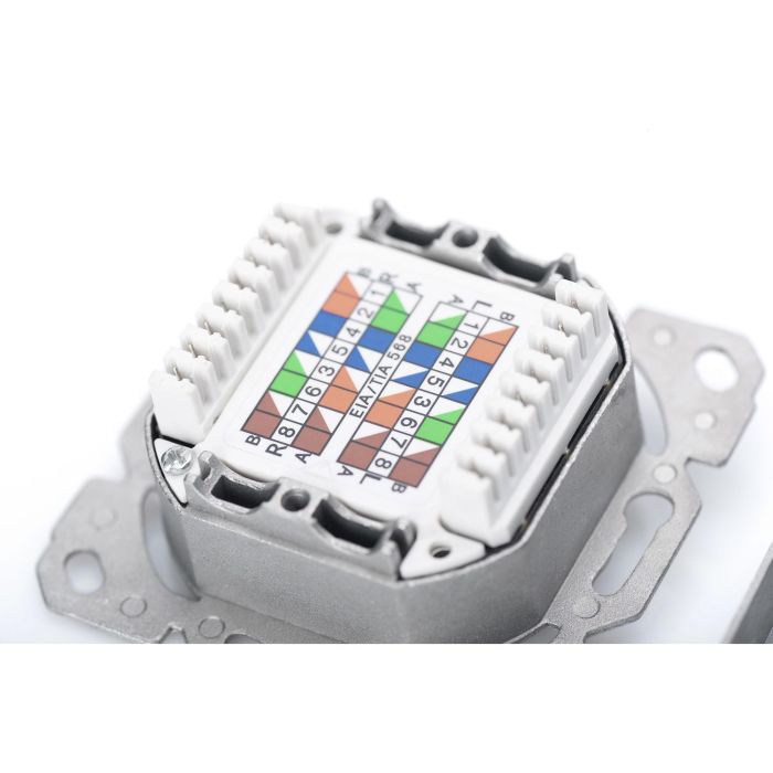 DIGITUS RJ45 Dose 2x RJ45 Cat6 geschirmt Aufputz 5er Set 5 DIGITUS RJ45 Dose 2x RJ45 Cat6 geschirmt Aufputz 5er Set 5