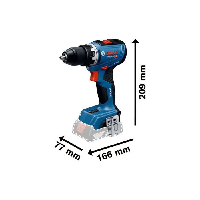 Bosch Professional Taladro Atornillador GSR 18V-65 con Maletín y 2 Baterías ProCORE18V 4.0Ah