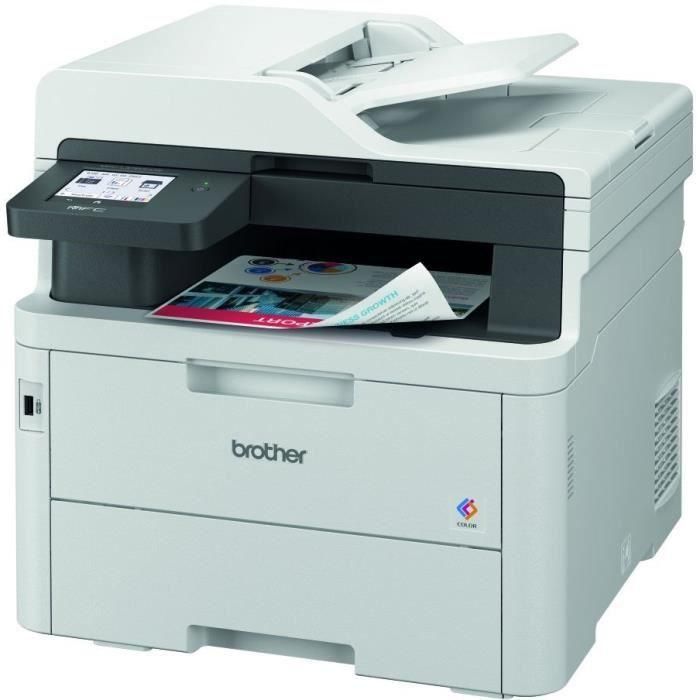 Multifunción Láser Color Brother MFC-L3760CDW WiFi/ Fax/ Dúplex/ Negra 1