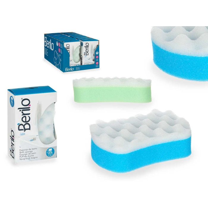 Esponja Exfoliante Doble Capa Berilo - 15x4.5x9 cm, Poliéster/Poliuretano, Colores Surtidos (14 Unidades) Esponja Exfoliante Doble Capa Berilo - 15x4.5x9 cm, Poliéster/Poliuretano, Colores Surtidos (14 Unidades)